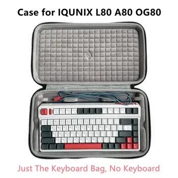 Za IQUNIX L80/A80/OG80 Tri-mode Brezžično Tipkovnico, Shranjevanje, Zaščito Trdo Lupino Vrečko Kritje Polje Prenosna torbica