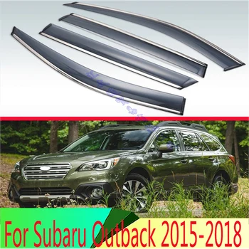 Za Subaru Outback 2015-2018 Plastični Zunanja Vizir Vent Odtenki Okno, Sonce, Dež Stražar Deflektor 4pcs