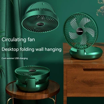 Zložljivi Fan Prenosni Ventilator USB Polnjenje Namizni Ventilator Urad Dormitorij Majhen Namizni Ventilator